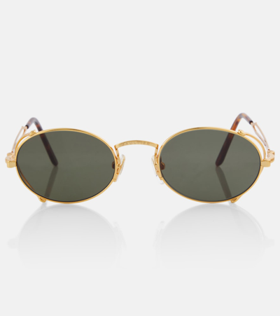 Jean Paul Gaultier 55-3175 Round Sunglasses In Gold