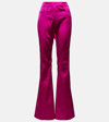 TOM FORD LOW-RISE FLARED SATIN PANTS