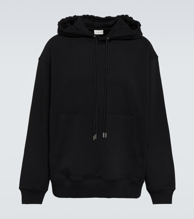 Dries Van Noten Men's Haxel Solid Pullover Hoodie In Black