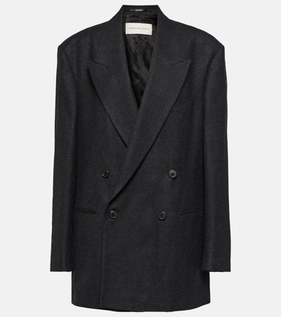 DRIES VAN NOTEN DOUBLE-BREASTED WOOL BLAZER