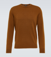 Zegna High Performance Man Sweater Camel Size 44 Wool In Brown