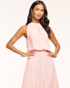 Ramy Brook Audrey Smocked Midi Dress In Candy Pink