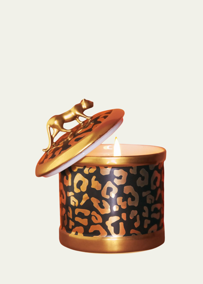 L'objet Leopard-design Candleholder & Scented Candle In Unassigned