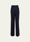 PRADA MOHAIR LIGHT STRAIGHT-LEG PANTS