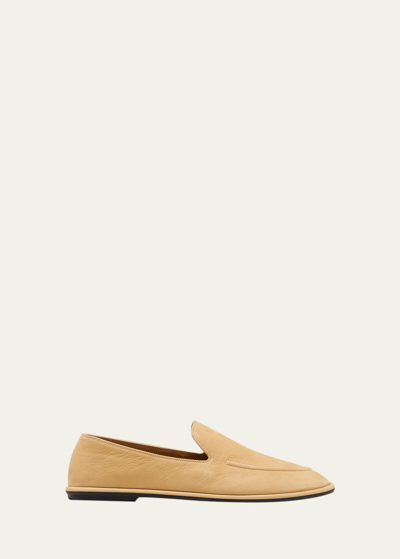 The Row Canal Leather Slip-on Loafers In Beige | ModeSens display picture 2