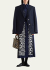 Prada Mohair Light Single Breasted Jacket In F0008 Bleu