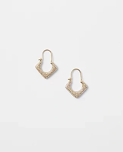 V STRASS Hoop Earrings by Louis Vuitton #earrings #goldearrings