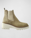 Ron White Emmaline Suede Chelsea Boots In Mink