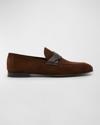 Tom Ford Suede Loafers In Burnt