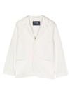 Il Gufo Button-up Single-breasted Blazer In White