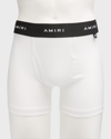 Amiri Men's Logo Band Boxer Briefs In White
