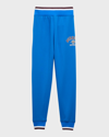Burberry College Track Pants In Canvas Blue
