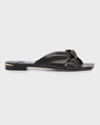 Jimmy Choo Avenue Crisscross Flat Slide Sandals In Black