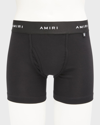 Amiri Men's Logo Cotton Boxer Briefs In Black
