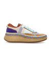 Chloé Nama Sneakers In Blue Brown