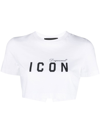 DSQUARED2 ICON CROPPED T-SHIRT