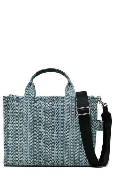 Marc Jacobs The Medium Tote Bag In Sun Faded Denim