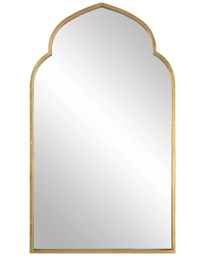 Hewson Lightly Antiqued Gold Leaf Mirror