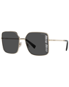 Miu Miu Square Sunglasses, 60mm