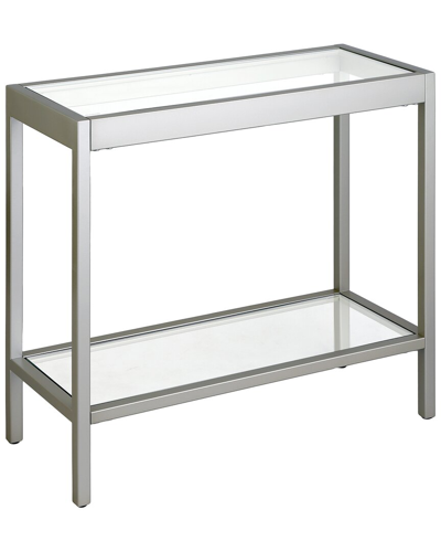 Abraham + Ivy Alexis 24in Rectangular Side Table In Silver