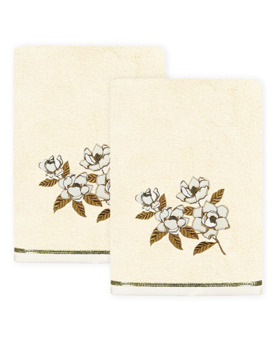 LINUM HOME TEXTILES LINUM HOME TEXTILES MAGGIE 2PC EMBELLISHED TURKISH COTTON BATH TOWEL SET