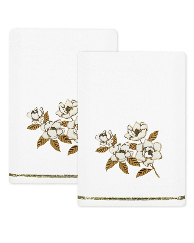 LINUM HOME TEXTILES LINUM HOME TEXTILES MAGGIE 2PC EMBELLISHED TURKISH COTTON BATH TOWEL SET