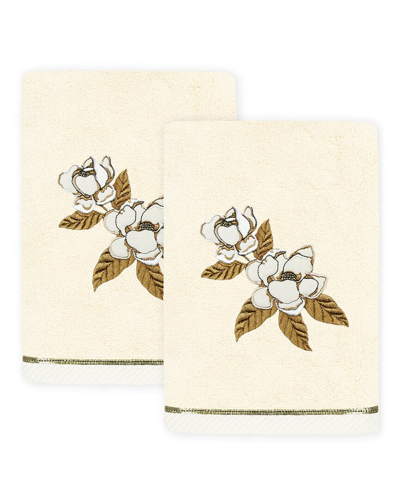 Linum Home Textiles Maggie 2pc Embellished Turkish Cotton Bath Towel Set