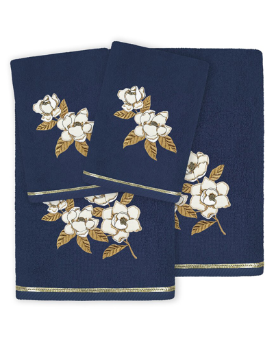 Linum Home Textiles Maggie 4pc Embellished Turkish Cotton Towel Set