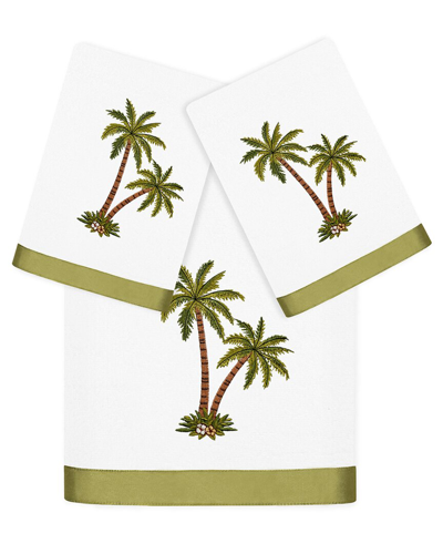 LINUM HOME TEXTILES LINUM HOME TEXTILES PALMERA 3PC EMBELLISHED TURKISH COTTON TOWEL SET