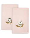 Linum Home Textiles Maggie 2pc Embellished Turkish Cotton Fingertip Towel Set