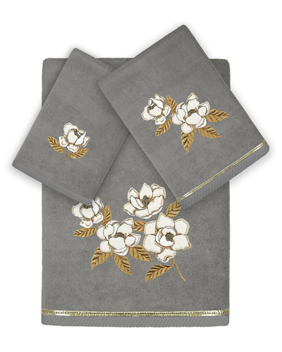 LINUM HOME TEXTILES LINUM HOME TEXTILES MAGGIE 3PC EMBELLISHED TURKISH COTTON TOWEL SET