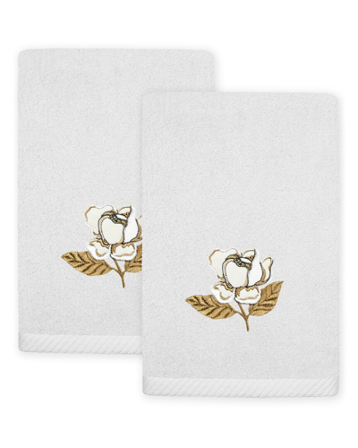 Linum Home Textiles Maggie 2pc Embellished Turkish Cotton Fingertip Towel Set