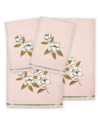 Linum Home Textiles Maggie 4pc Embellished Turkish Cotton Towel Set