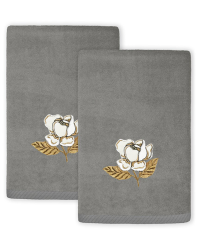 Linum Home Textiles Maggie 2pc Embellished Turkish Cotton Fingertip Towel Set