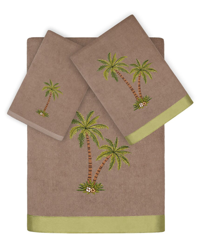 LINUM HOME TEXTILES LINUM HOME TEXTILES PALMERA 3PC EMBELLISHED TURKISH COTTON TOWEL SET