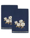 Linum Home Textiles Maggie 2pc Embellished Turkish Cotton Hand Towel Set