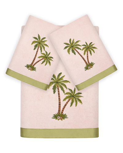 LINUM HOME TEXTILES LINUM HOME TEXTILES PALMERA 3PC EMBELLISHED TURKISH COTTON TOWEL SET
