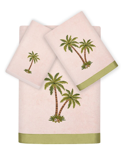 Linum Home Textiles Palmera 3pc Embellished Turkish Cotton Towel Set