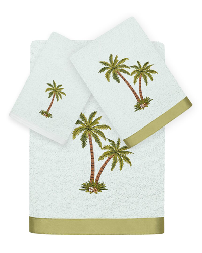 LINUM HOME TEXTILES LINUM HOME TEXTILES PALMERA 3PC EMBELLISHED TURKISH COTTON TOWEL SET