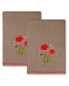 Linum Home Textiles Polly 2pc Embellished Turkish Cotton Bath Towel Set