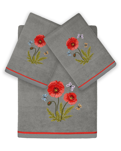 Linum Home Textiles Polly 3pc Embellished Turkish Cotton Towel Set