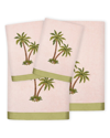 Linum Home Textiles Palmera 4pc Embellished Turkish Cotton Towel Set