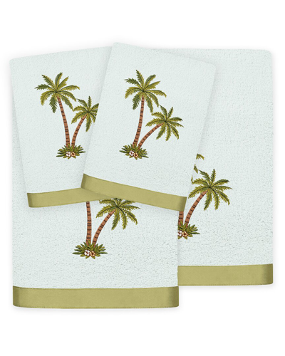 LINUM HOME TEXTILES LINUM HOME TEXTILES PALMERA 4PC EMBELLISHED TURKISH COTTON TOWEL SET