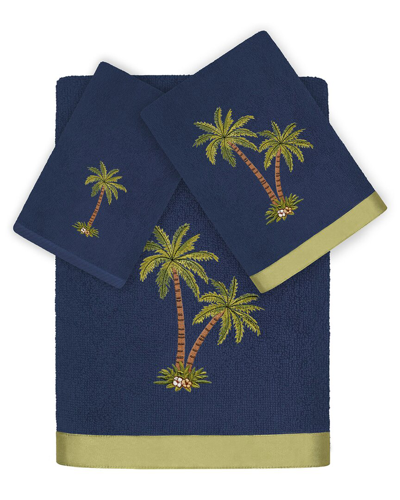 Linum Home Textiles Palmera 3pc Embellished Turkish Cotton Towel Set