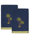 Linum Home Textiles Palmera 2pc Embellished Turkish Cotton Bath Towel Set