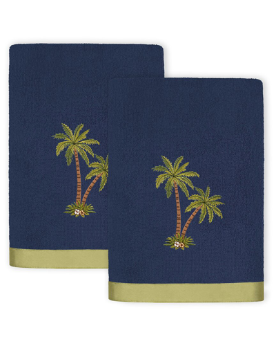 Linum Home Textiles Palmera 2pc Embellished Turkish Cotton Bath Towel Set
