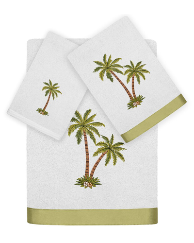 LINUM HOME TEXTILES LINUM HOME TEXTILES PALMERA 3PC EMBELLISHED TURKISH COTTON TOWEL SET