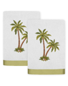 Linum Home Textiles Palmera 2pc Embellished Turkish Cotton Bath Towel Set