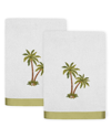 Linum Home Textiles Palmera 2pc Embellished Turkish Cotton Bath Towel Set