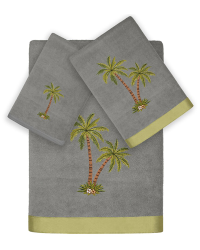 Linum Home Textiles Palmera 3pc Embellished Turkish Cotton Towel Set